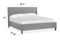 Lindon - Complete Upholstered Island Bed