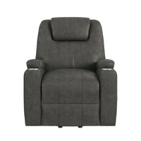 Kenmore - P1 Lift Chair With Heat Massage - Simba Dark Gray