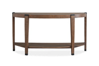 Kaysen - Demilune Sofa Table - Dark Brown