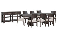 Tauren - 10 Piece Extendable Double Pedestal Dining Table Set