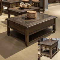 Paradise Valley - 3 Piece Table Set - Saddle Brown
