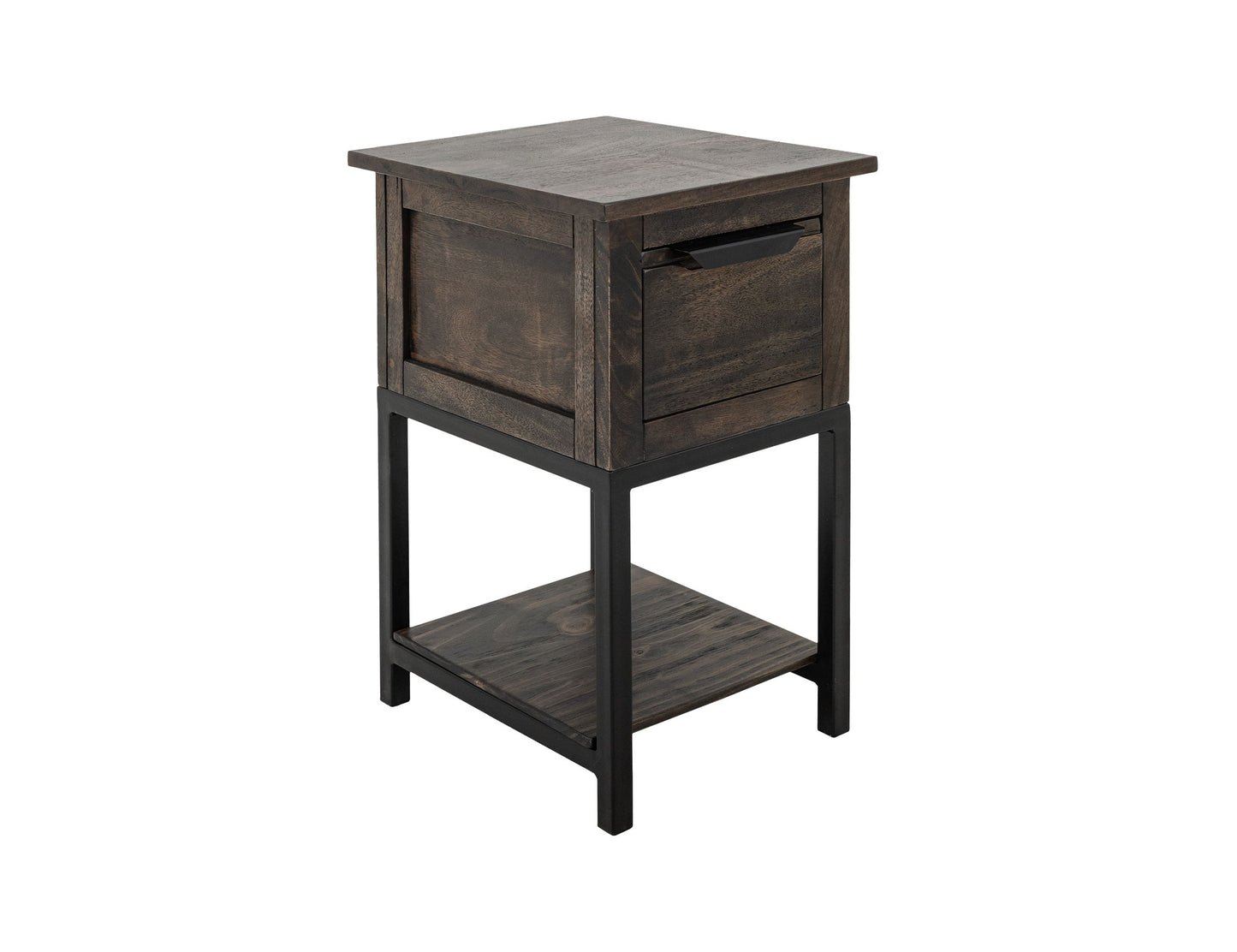 Mita - Chairside Table - Cedar Brown