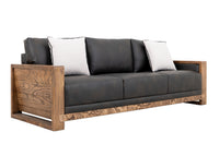 Ancora - Sofa - Dark Gray / Light Brown