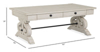 Bronwyn - Rectangular Cocktail Table - Alabaster