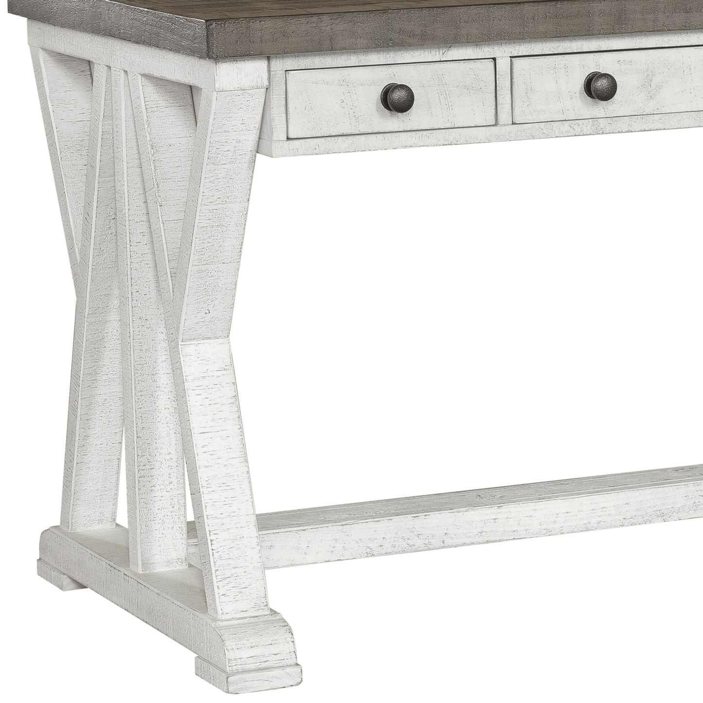 Valley Ridge - 3-Drawer Desk - White