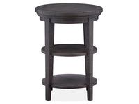 Westley Falls - Round Accent End Table - Graphite