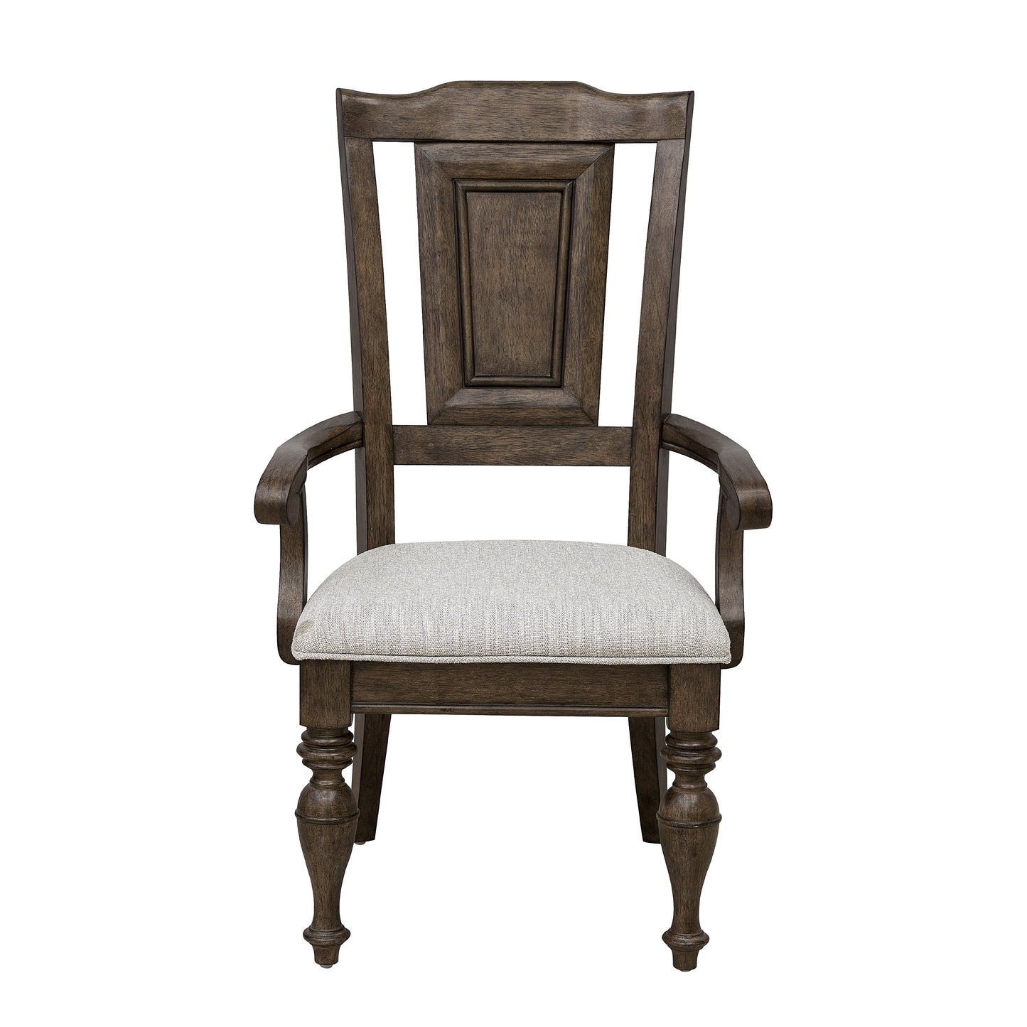 Woodbury - Wooden Arm Chair - Cowboy Boods Brown