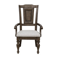 Woodbury - Wooden Arm Chair - Cowboy Boods Brown