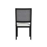 Bahama Breeze - Fabric Dining Chair (Set of 2) - White / Black