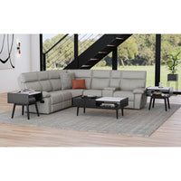 Lanette - End Table With White Marble Top - Black