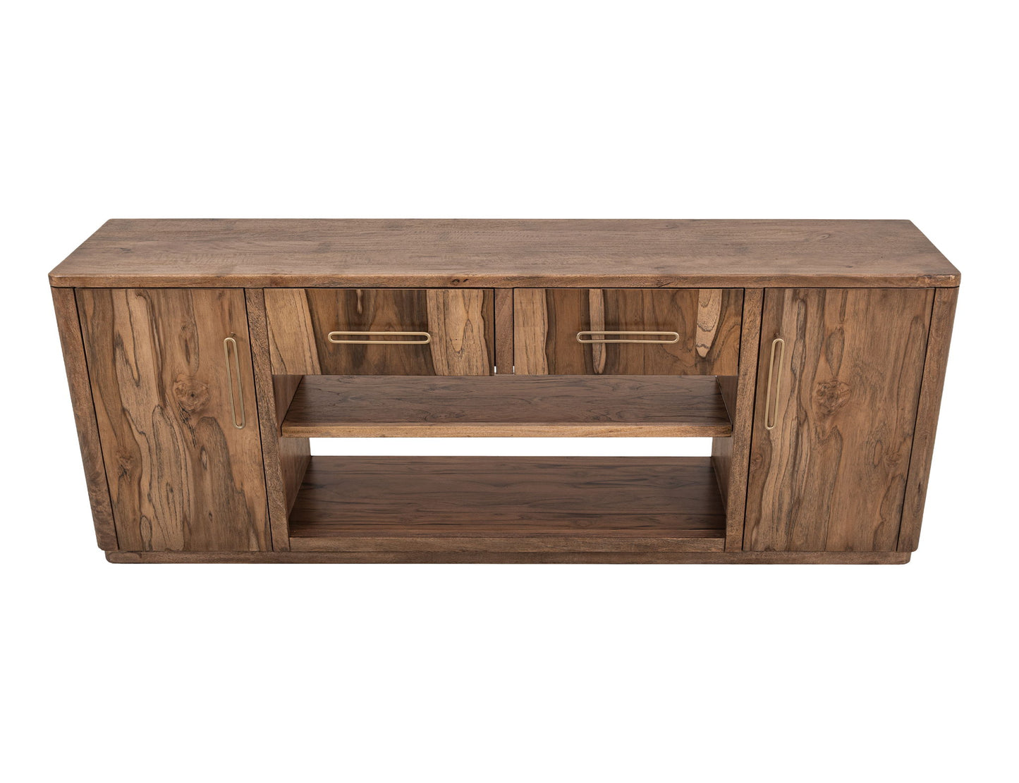 Balam - 80" TV Stand For Fire Place - Light Brown