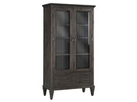 Sutton Place - Door Bookcase - Weathered Charcoal