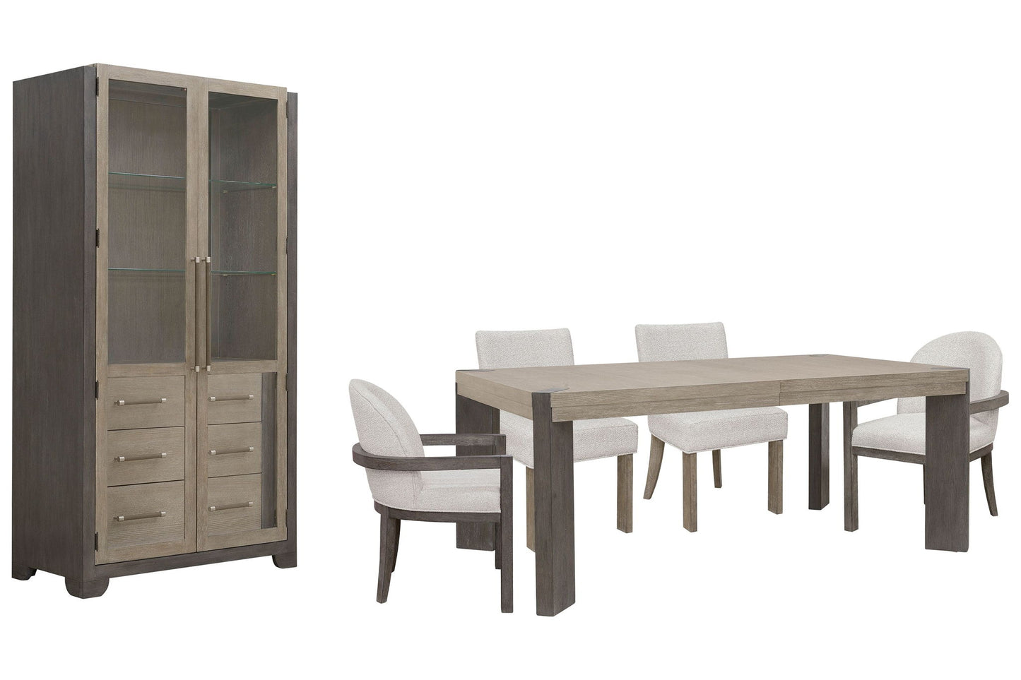 Anderson Park - Leg Dining Table Set With Klismos Chairs