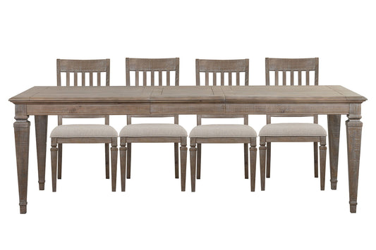 Lancaster - 5 Piece Extendable Rectangular Dining Table Set
