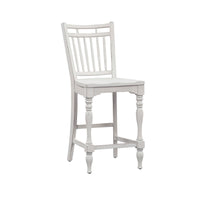 Magnolia Manor - Spindle Back Counter Chair - White