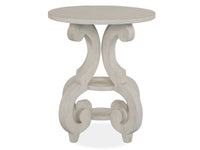 Bronwyn - Round Accent Table - Alabaster