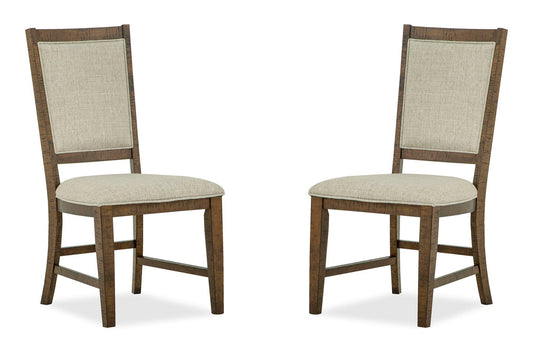 Bay Creek - Step Up Side Chair With Upholstered Seat & Back (Set of 2) - Dark Brown