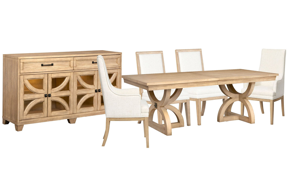 Coventry - Extendable Trestle Dining Table Set