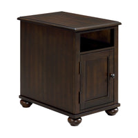 Wagner - Chairside Table With USB - Cherry