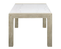 Dune - Genuine Marble Dining Table - White