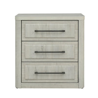 Modern Play - Nightstand With Charging Station - Natural White
