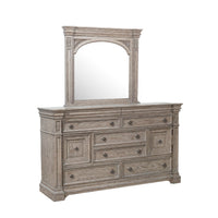 Kingsbury - Dresser and Mirror - Gray