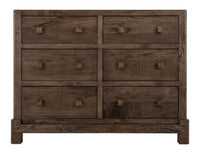 Dark Atenas - 6-Drawer Dresser - Brown