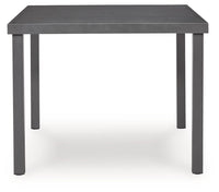 Rocky Creek - Square Dining Table With Umbrella Option - Gray