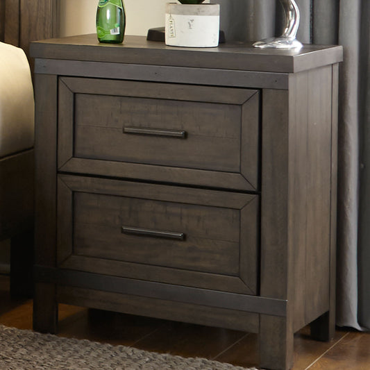 Thornwood Hills - 2 Drawer Nightstand - Dark Brown