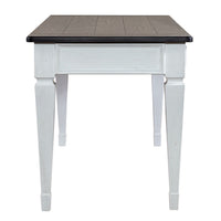 Allyson Park - Writing Desk - Wirebrushed White / Charcoal