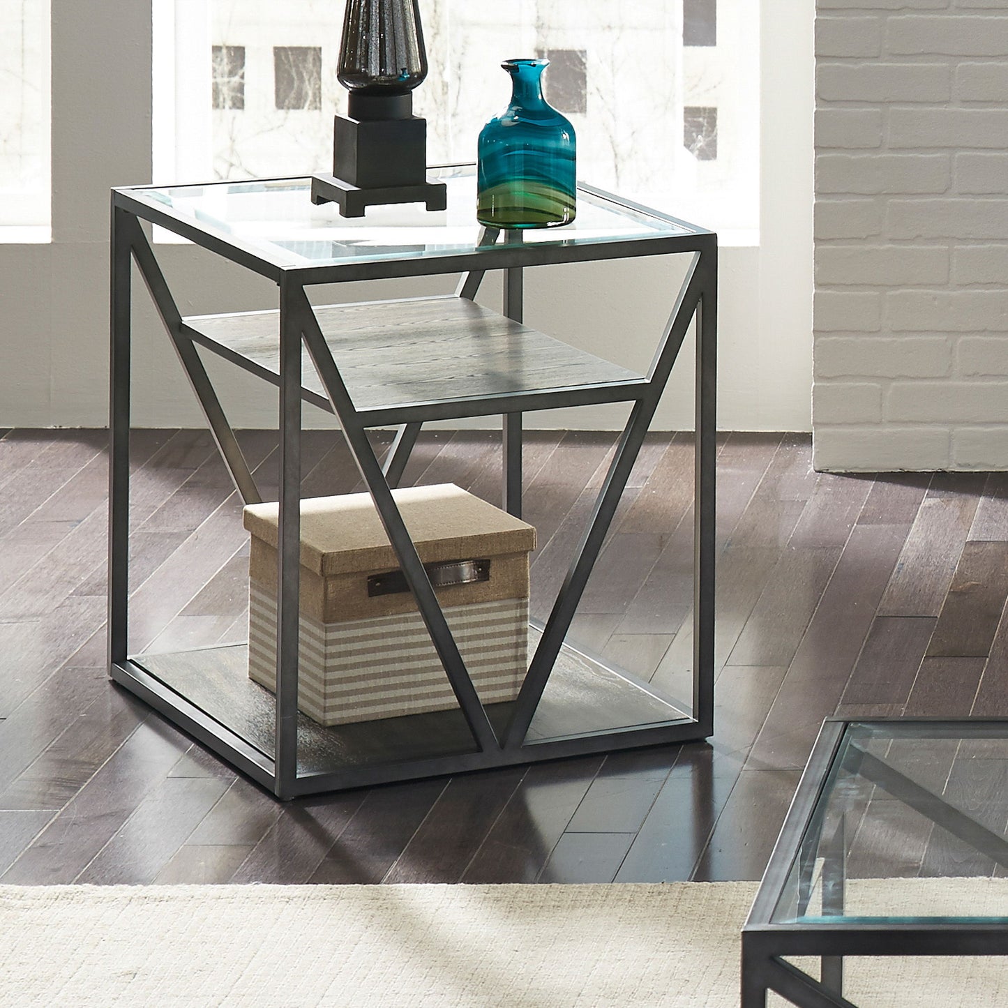 Arista - End Table - Dark Gray