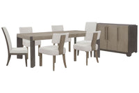Anderson Park - Leg Dining Table Set With Klismos Chairs