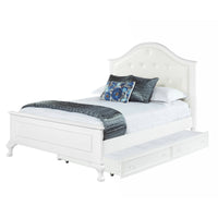 Jesse - 4 Piece Full Panel With Trundle Bedroom Set - White