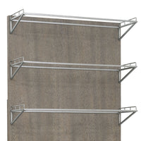 Industrial 4 Shelf Bookcase With 2 Door Cabinet - Brown