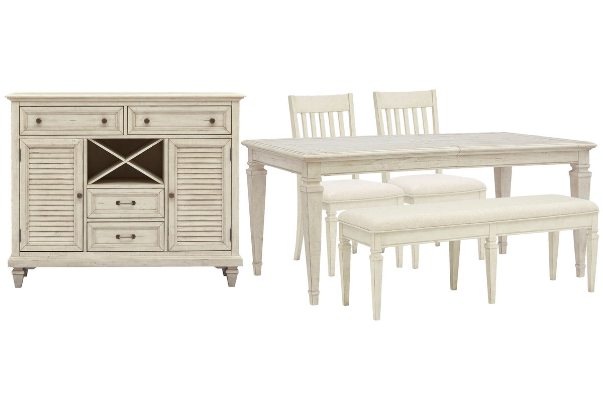 Newport - 5 Piece Extendable Rectangular Dining Table Set