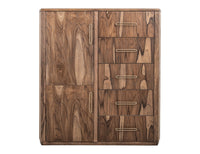 Balam - Gentleman Chest With 5 Drawer & 2 Door - Light Brown