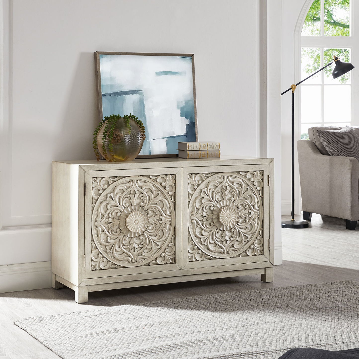 Sundance - 2 Door Accent Cabinet - White