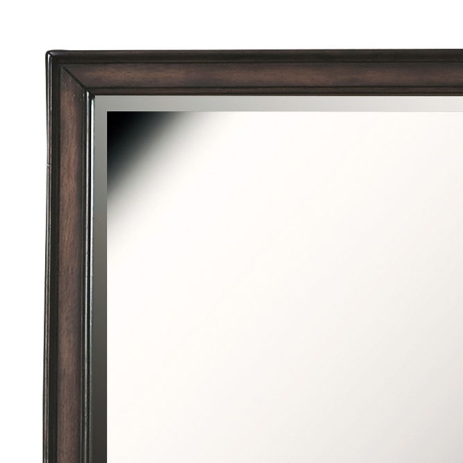 Granite Falls - Beveled Dresser Mirror - Espresso Brown