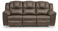 Lowilla - 2 Pc. - Reclining Sofa And Loveseat - Driftwood