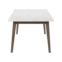 Edison - Rectangular Leg Table With Faux Marble Top - Brownstone