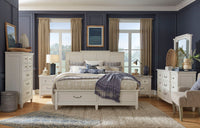 Willowbrook - Landscape Mirror - Egg Shell White With Slight Rub Through