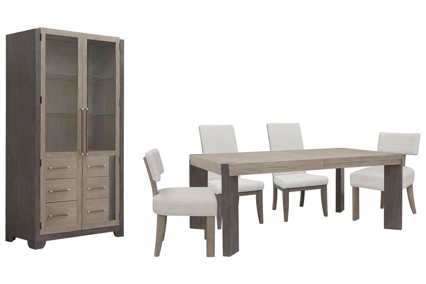 Anderson Park - Leg Dining Table Set With Klismos Chairs