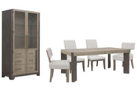 Anderson Park - Leg Dining Table Set With Klismos Chairs