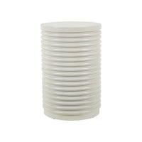Berkley Square - Round Chairside Table - Linen & Khaki
