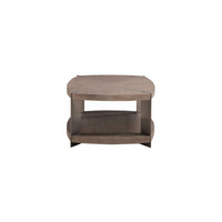 Harlow - Oval Cocktail Table - Sandstone & Satin Nickel