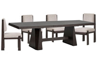Tauren - 5 Piece Extendable Double Pedestal Dining Table Set