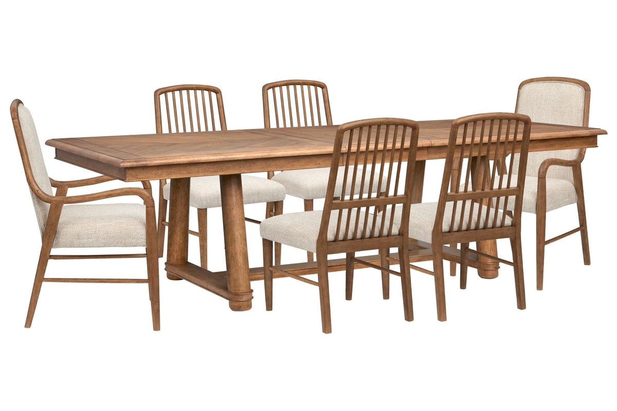 Woodward - Trestle Extendable Dining Table Set