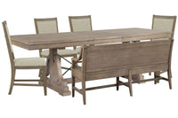 Paxton Place - Extendable Trestle Dining Table Set
