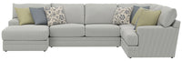 Stockbridge - Sectional With Comfort Coil Seating And 9 Accent Pillows Included