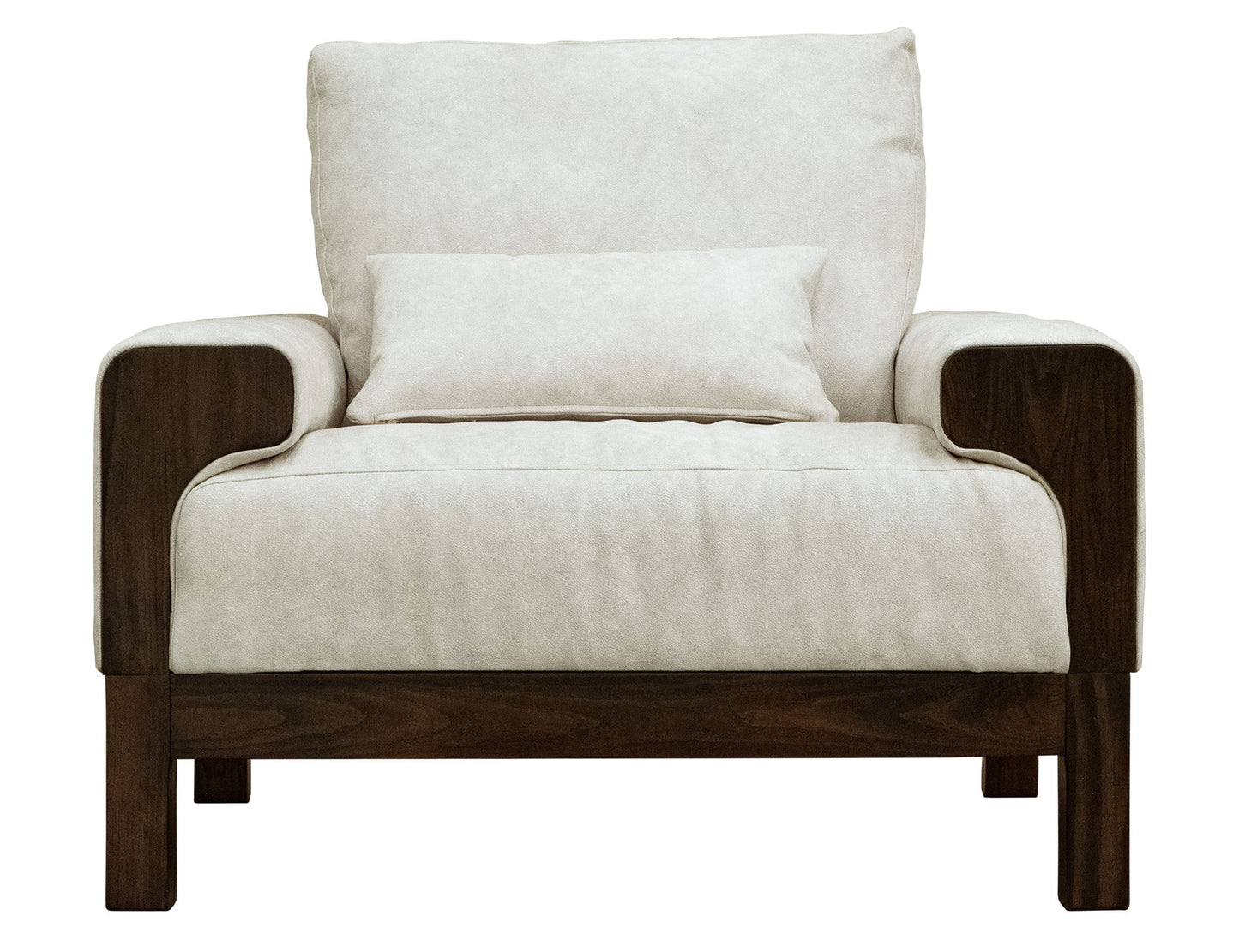 Raramuri - Armchair - White / Dark Brown